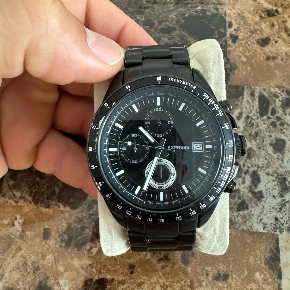 Express Stainless Steel Chronograph Watch - Picture 1 of 8